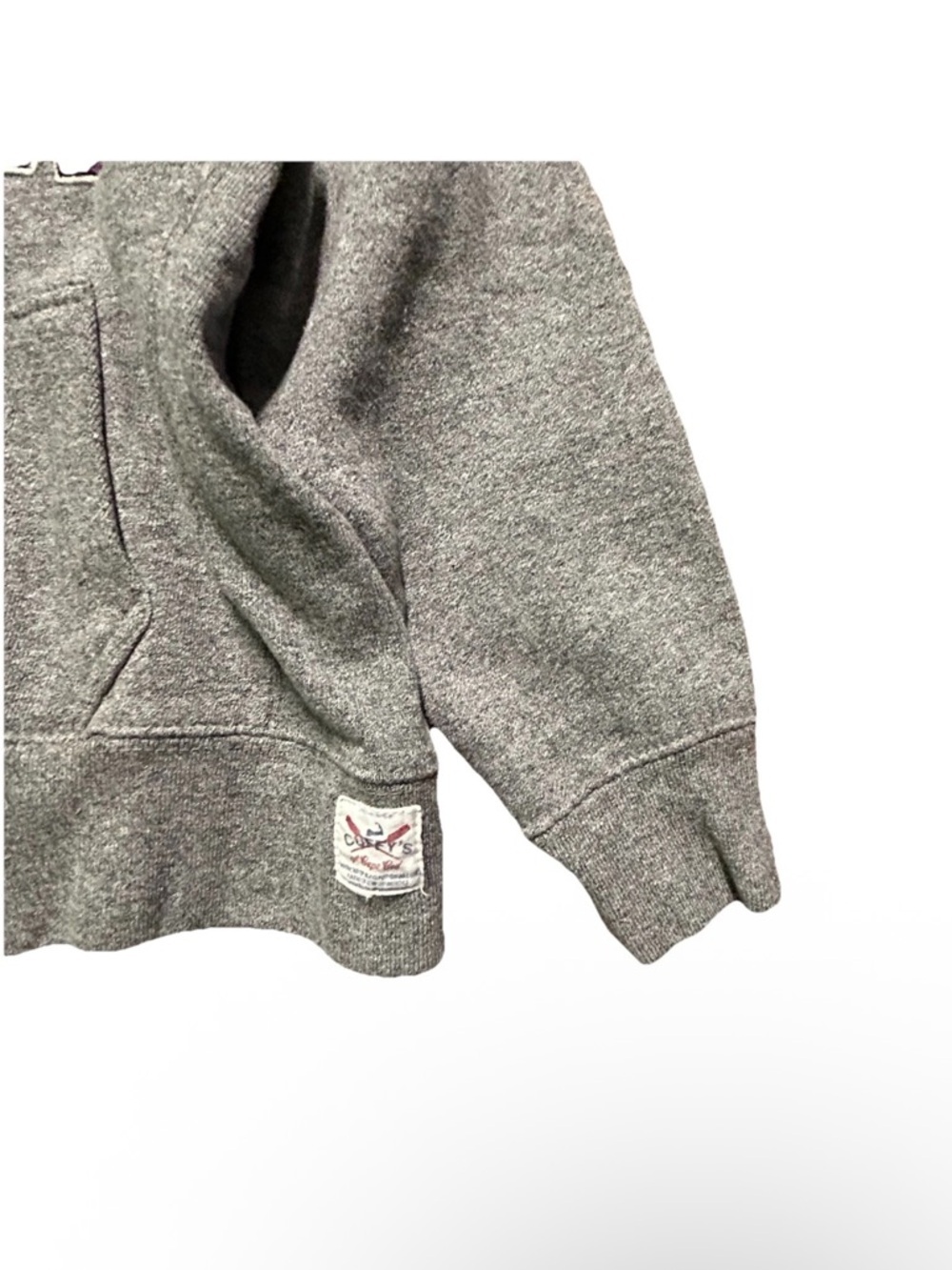 Girls Cuffy’s of Cape Cod Grey Full Zip Hoodie Sweatshirt Purple Size XS (6) - Picture 2 of 4